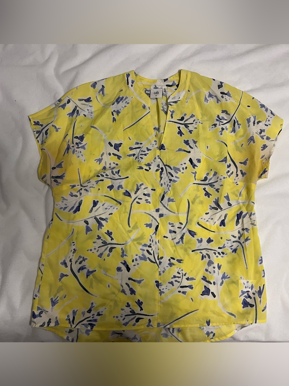 Women's Yellow M Cabi Blouse
